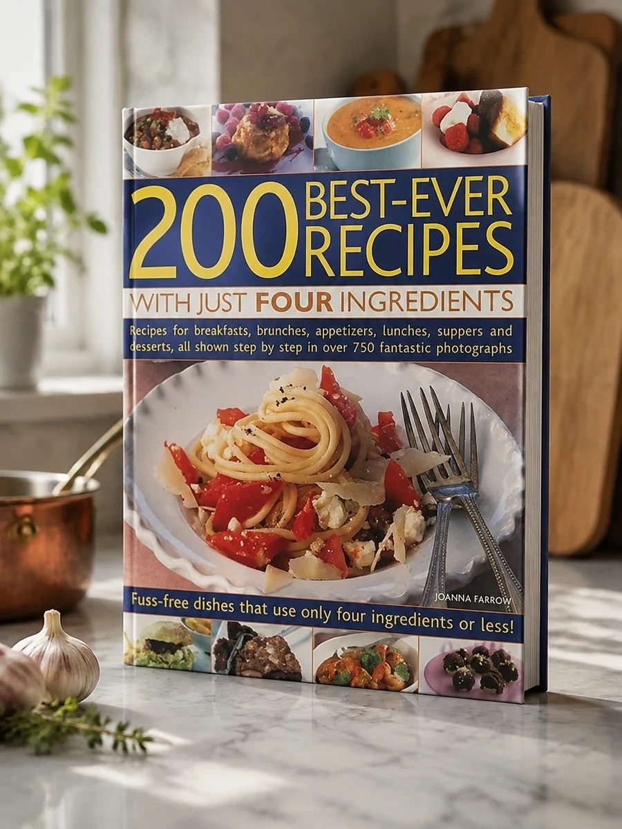 200 Best-Ever Recipes with Just Four Ingredients: Fuss-Free Dishes That Use Only Four Ingredients or Less!