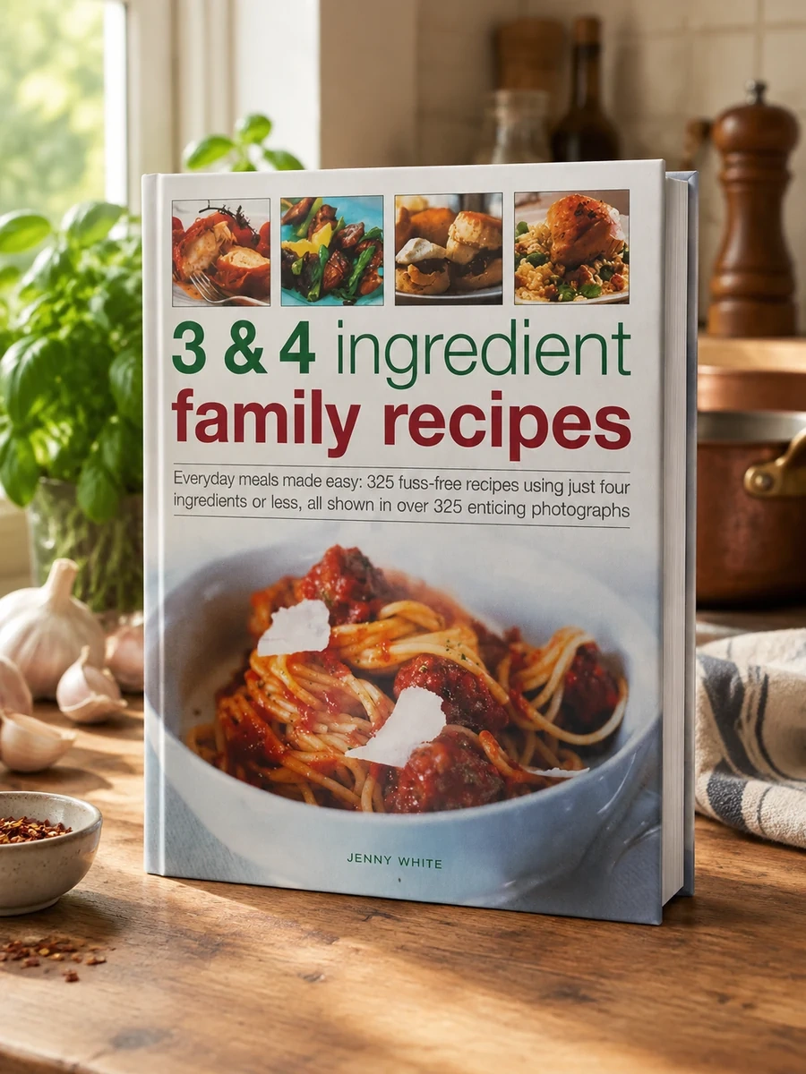 3 & 4 Ingredient Family Recipes: Everyday Meals Made Easy: 330 Fuss-Free Recipes Using Just Four Ingredients or Less, All Shown in Over 350 Color Phot