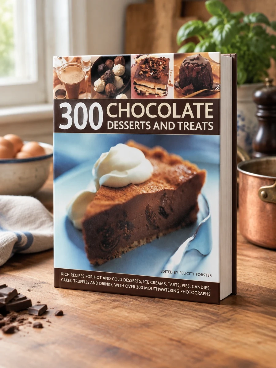 300 Chocolate Desserts and Treats: Rich Recipes for Hot and Cold Desserts, Ice Creams, Tarts, Pies, Candies, Bars, Truffles and Drinks, with Over 300