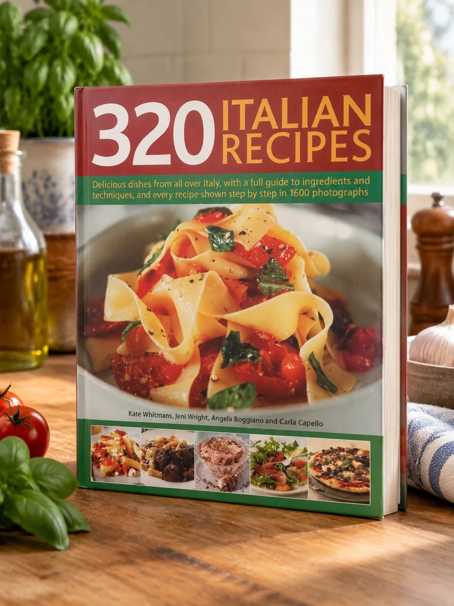 320 Italian Recipes: Delicious Dishes from All Over Italy, with a Full Guide to Ingredients and Techniques, and Every Recipe Shown Step-By-Step in 150