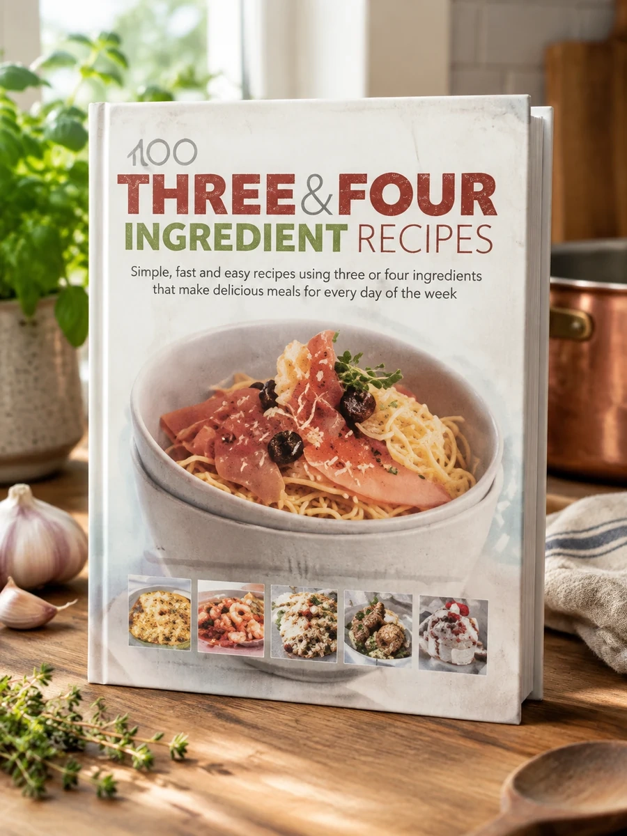 400 Three & Four Ingredient Recipes: Fuss-Free, Fast and Frugal-Fabulous Breakfasts, Appetizers, Lunches, Main Meals and Desserts Using Only Four Ingr
