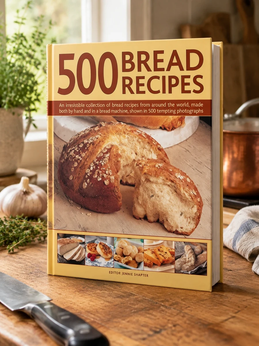 500 Bread Recipes: An Irresistible Collection of Bread Recipes from Around the World, Made Both by Hand and in a Bread Machine, Shown in 500 Tempting