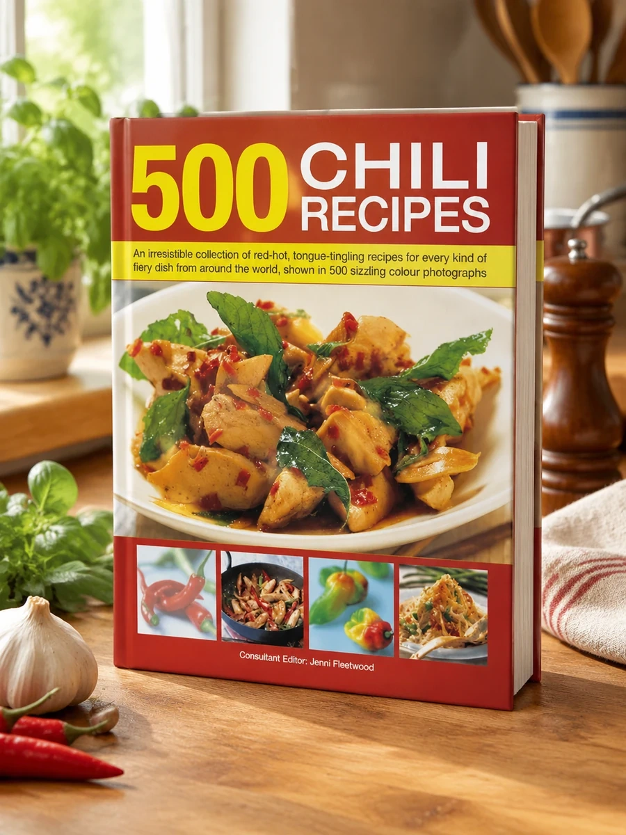500 Chili Recipes: An Irresistible Collection of Red-Hot, Tongue-Tingling Recipes for Every Kind of Fiery Dish from Around the World, Shown in 500 Siz