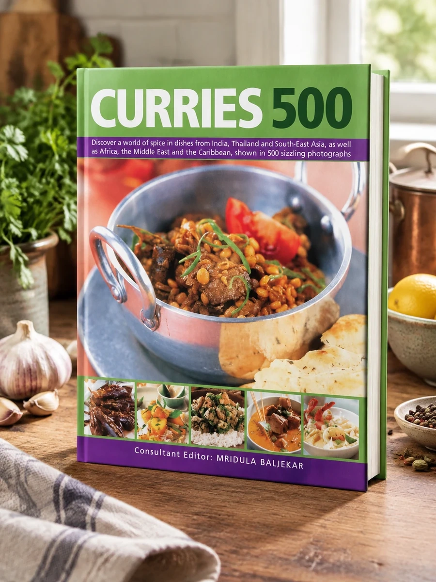 Cover of 500 Curries: Discover a World of Spice in Dishes from India, Thailand and South-East Asia, as Well as Africa, the Middle East and the Caribbean, Shown