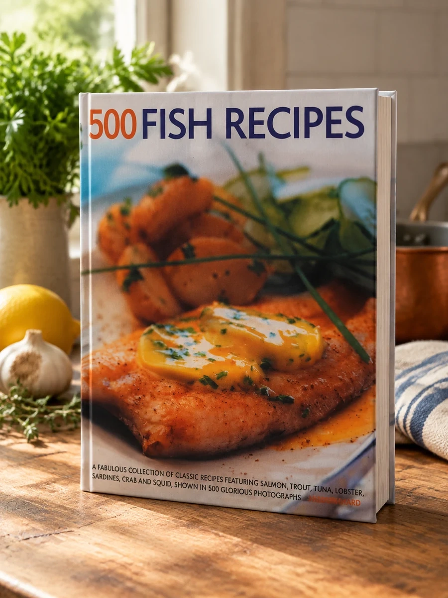 500 Fish Recipes: A Fabulous Collection of Classic Recipes Featuring Salmon, Trout, Tuna, Lobster, Sardines, Crab and Squid, Shown in 500 Glorious Pho
