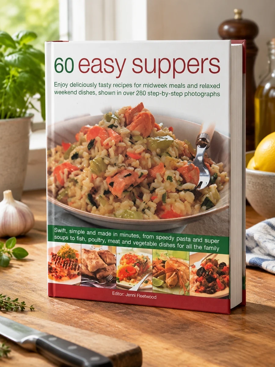 60 Easy Suppers: Enjoy Deliciously Tasty Recipes for Midweek Meals and Relaxed Weekend Dishes, Shown in Over 280 Step-By-Step Photographs