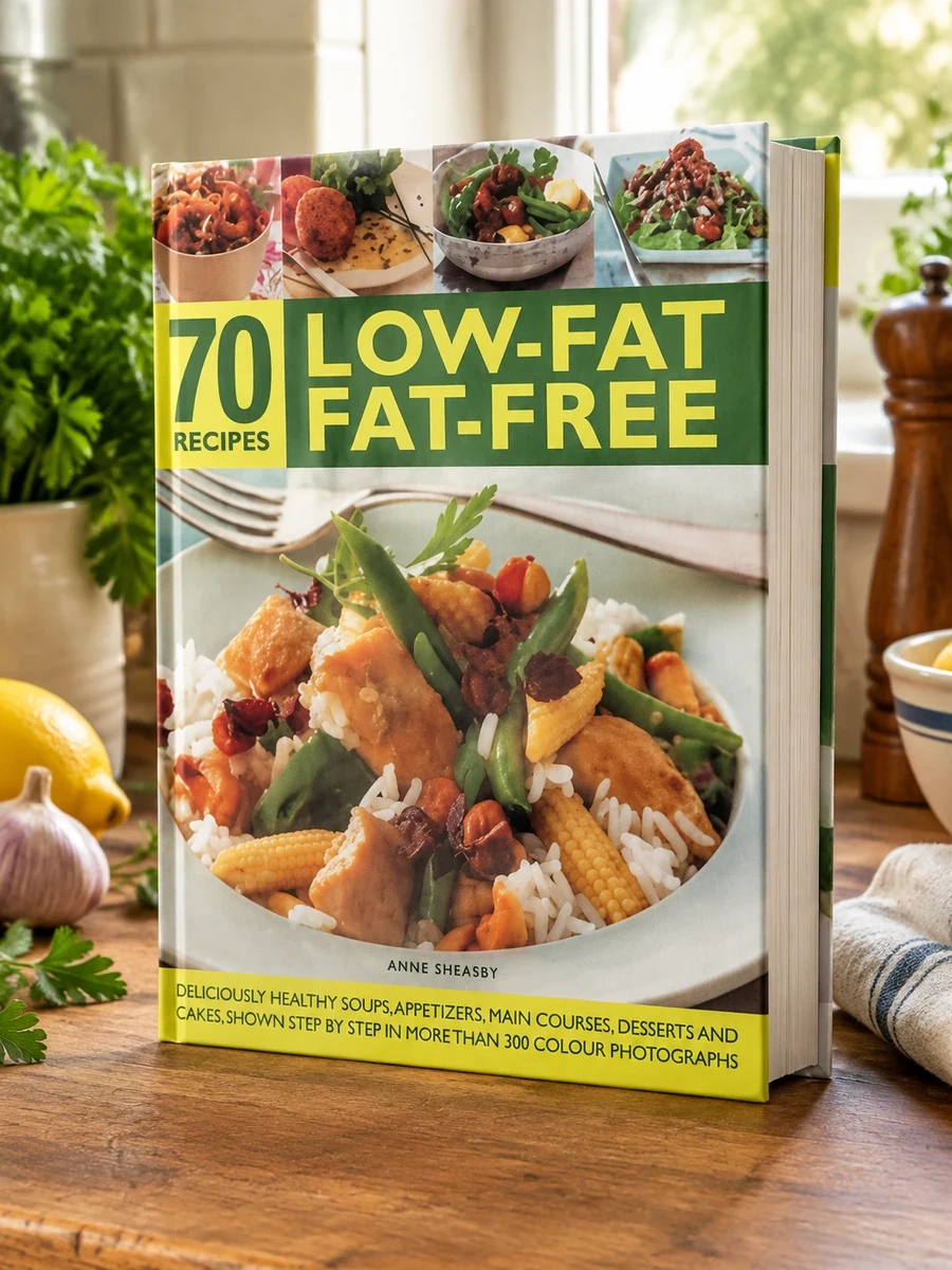70 Low-Fat Fat-Free Recipes: Deliciously Healthy Soups, Appetizers, Main Courses, Desserts and Cakes, Shown Step by Step in More Than 300 Photographs