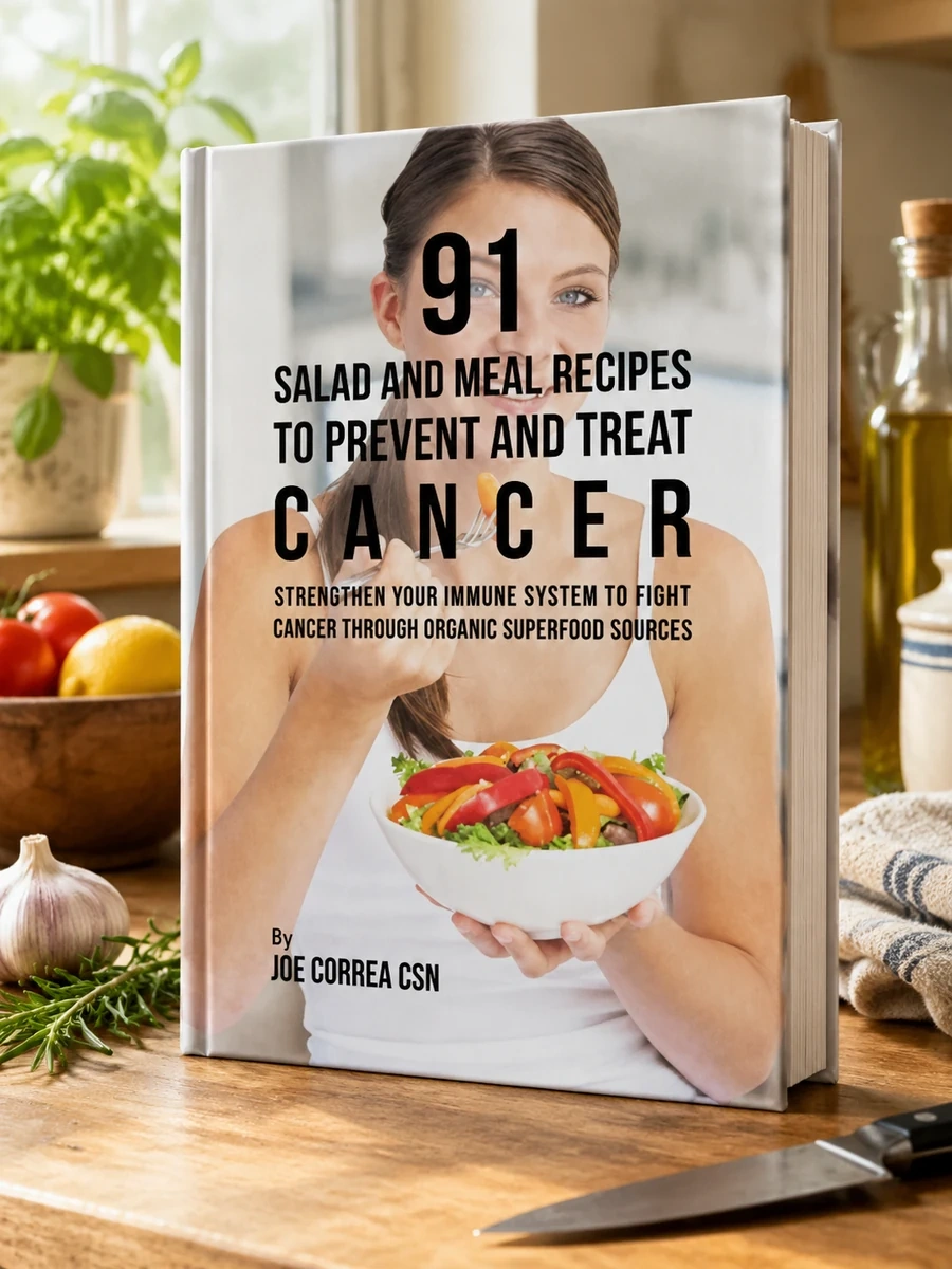 Cover of 91 Salad and Meal Recipes to Prevent and Treat Cancer: Strengthen Your Immune System to Fight Cancer through Organic Superfood Sources