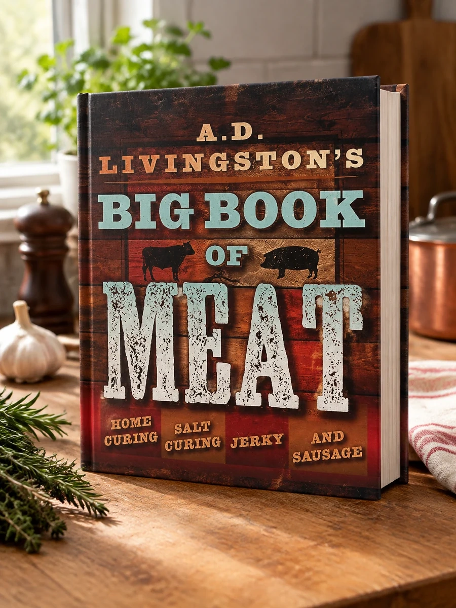 Cover of A.D. Livingston's Big Book of Meat: Home Smoking, Salt Curing, Jerky, and Sausage