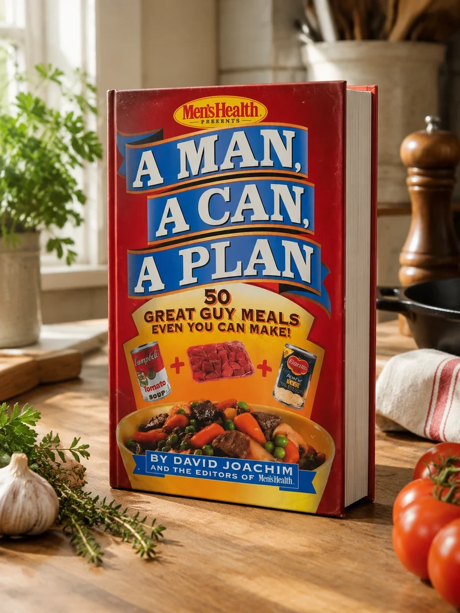 A Man, a Can, a Plan: 50 Great Guy Meals Even You Can Make!: A Cookbook