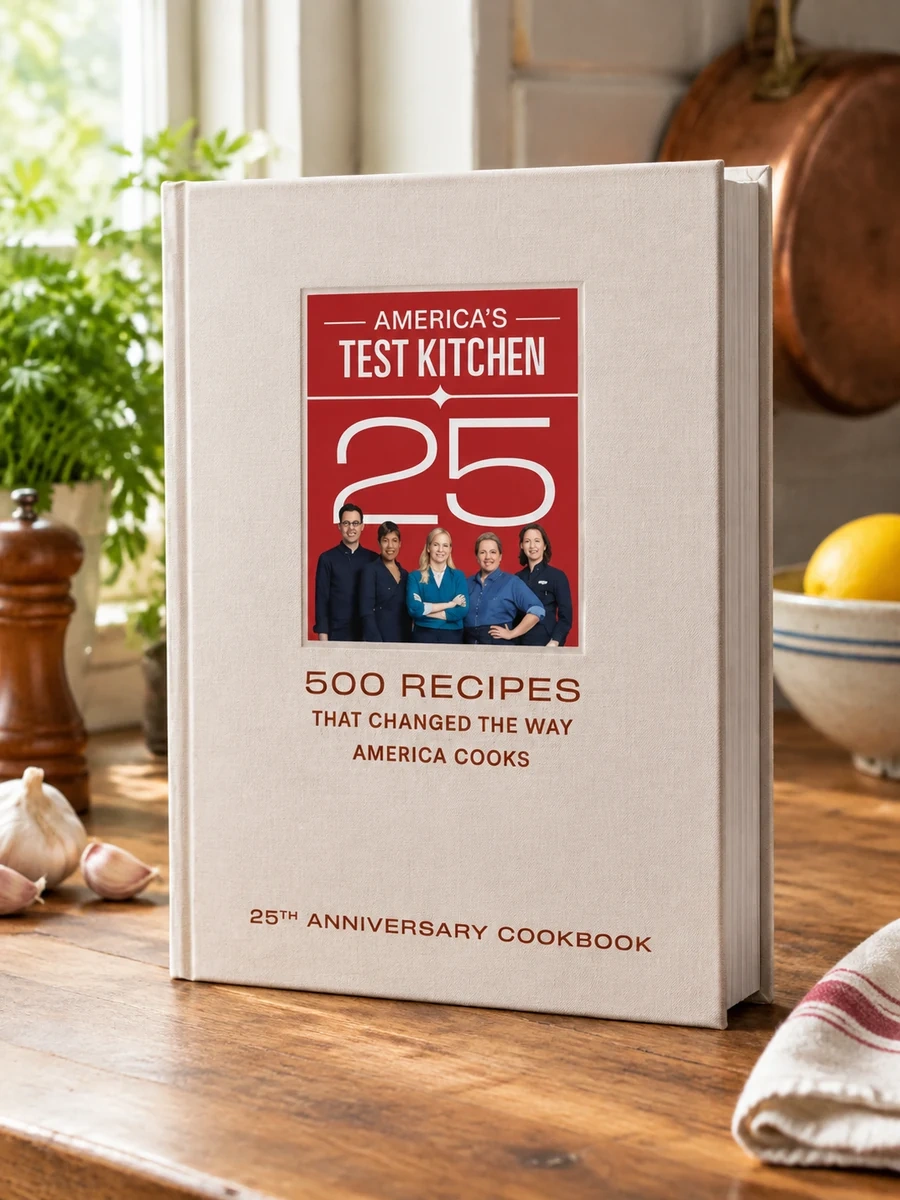 Cover of America's Test Kitchen 25th Anniversary Cookbook: 500 Recipes That Changed the Way America Cooks