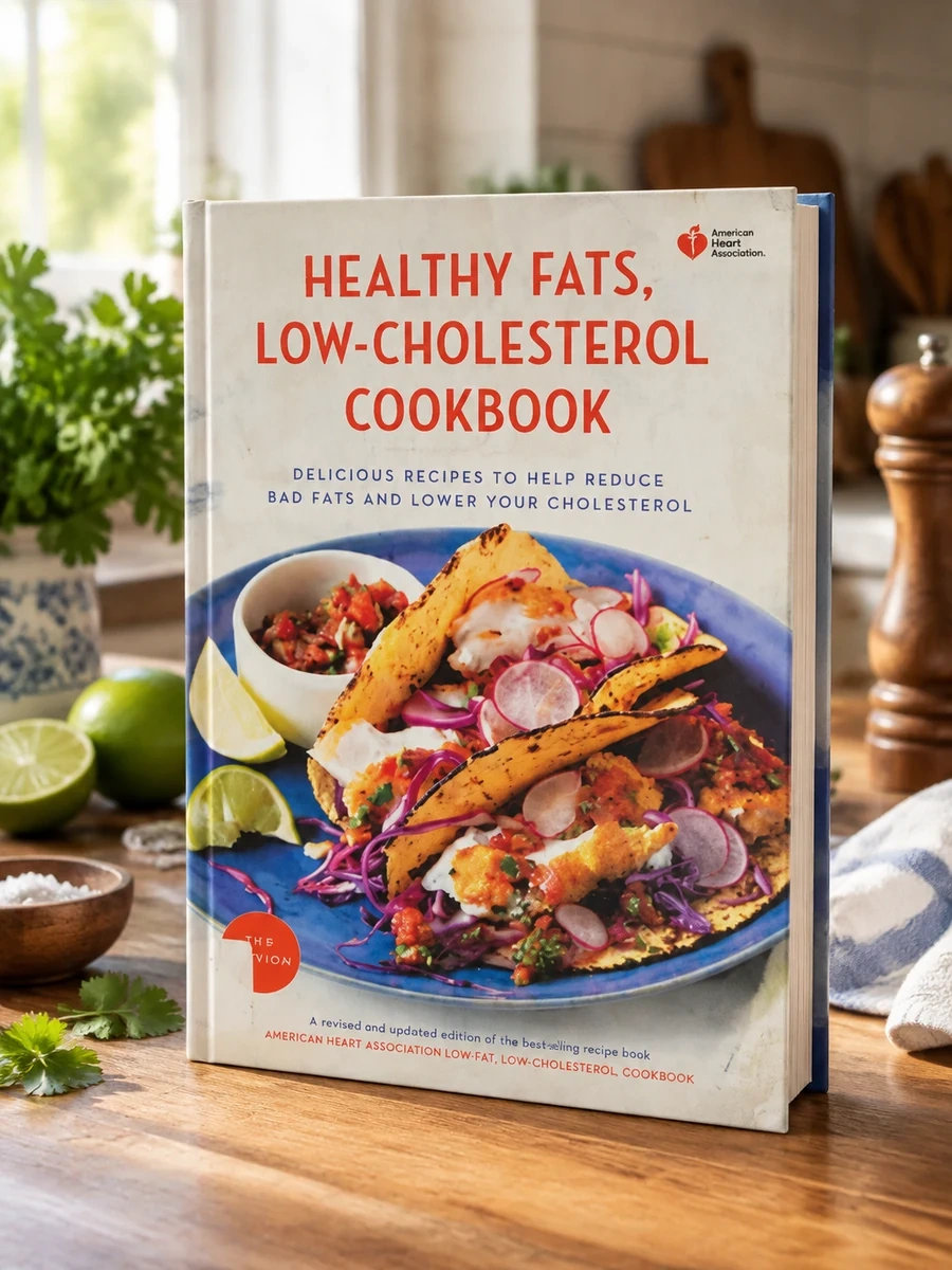 American Heart Association Healthy Fats, Low-Cholesterol Cookbook: Delicious Recipes to Help Reduce Bad Fats and Lower Your Cholesterol