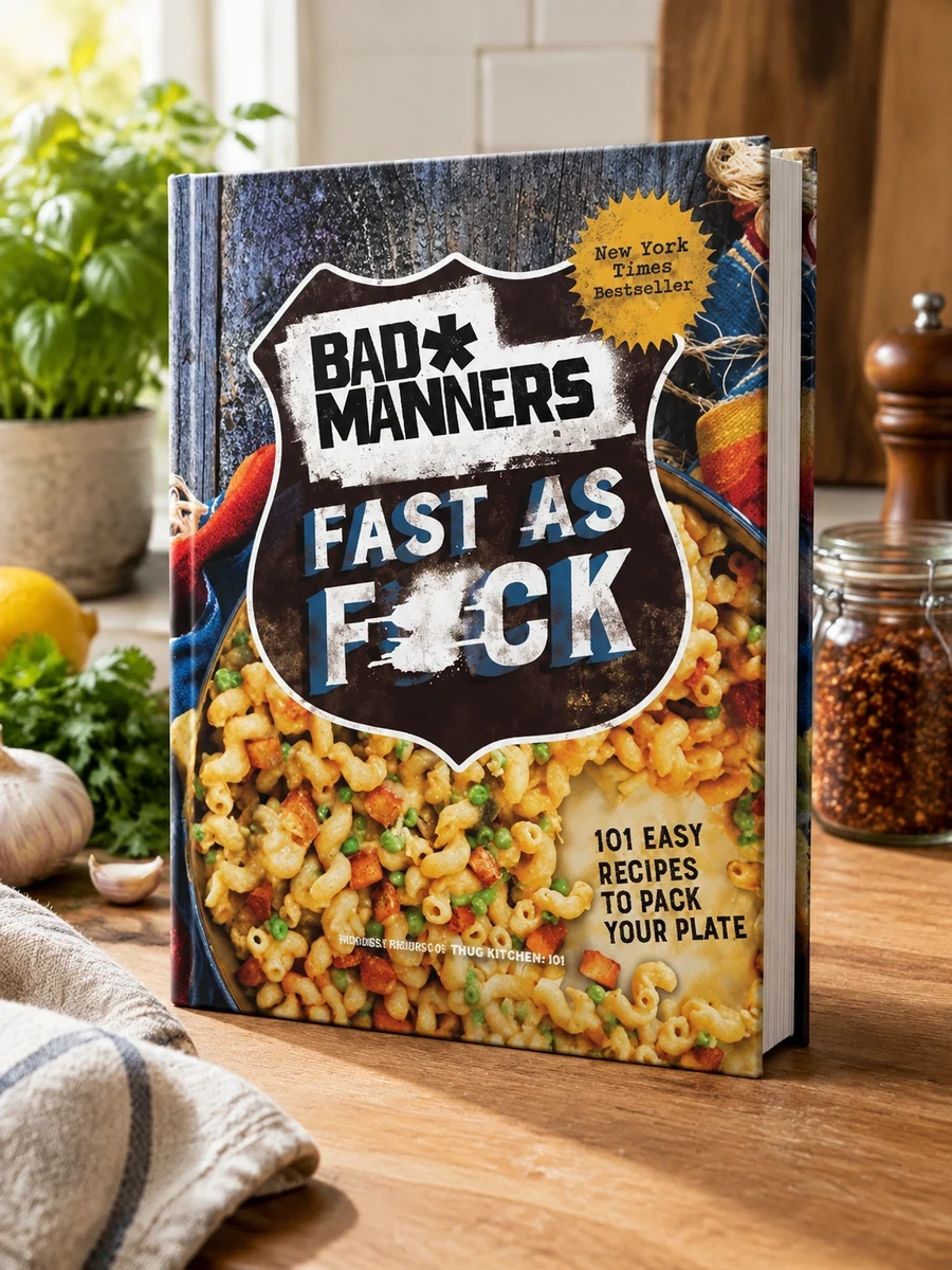 Cover of Bad Manners: Fast as F*ck: 101 Easy Recipes to Pack Your Plate: A Vegan Cookbook (Revised)