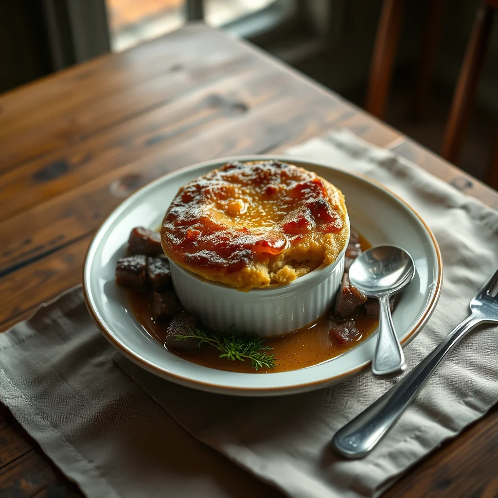 Baked Beef-Steak Pudding — Puddings & Desserts