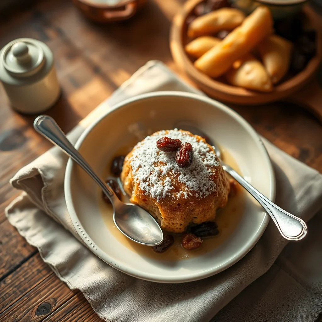 Baked Raisin Pudding — Puddings & Desserts