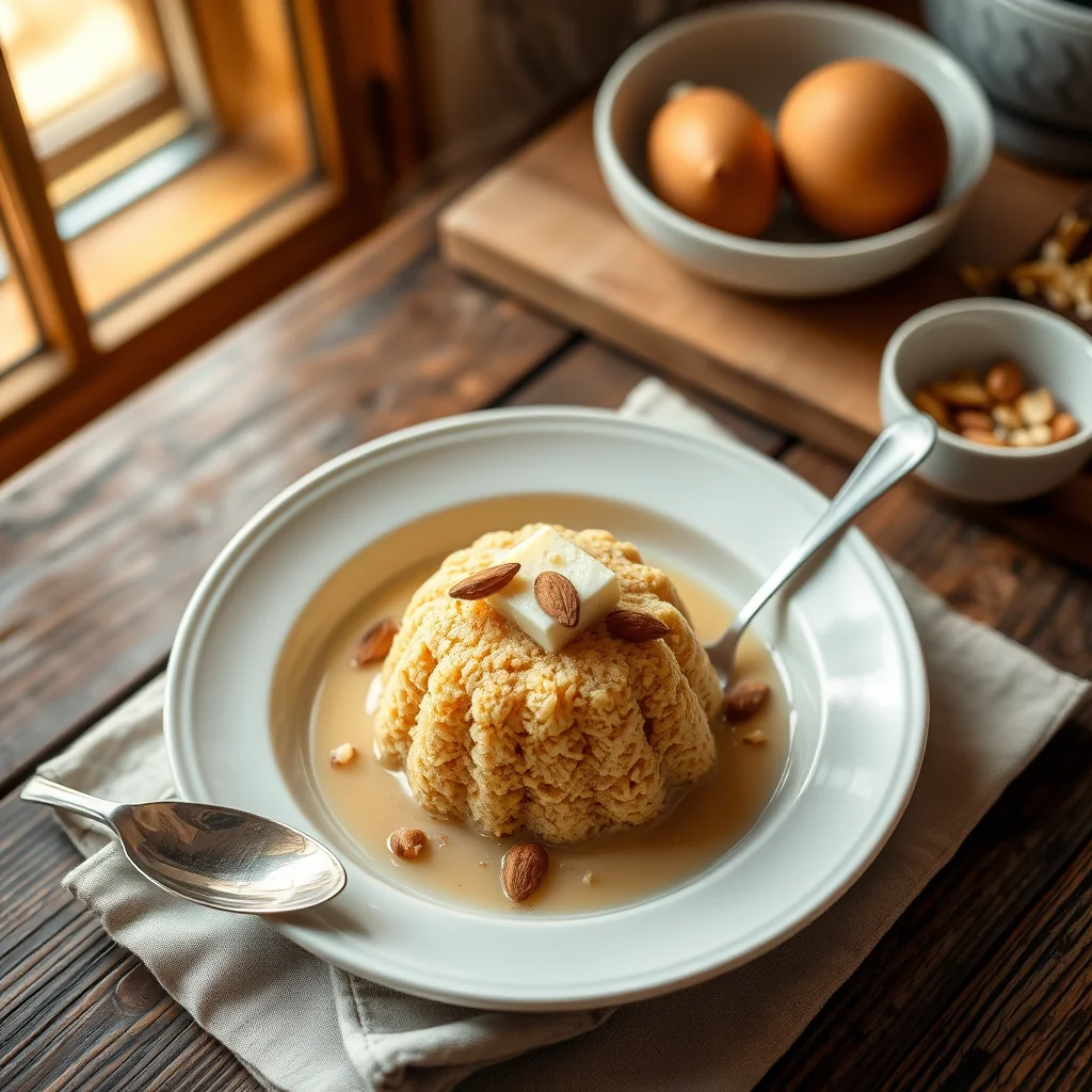 Baked Semolina Pudding — Puddings & Desserts