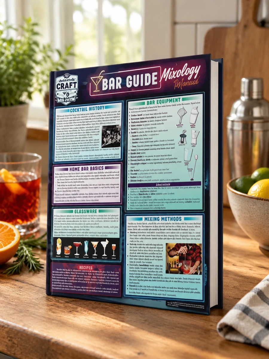 Bar Guide - A Mixology Reference: Quickstudy Laminated Guide (Second Edition, New Edition, Updated & Revised)