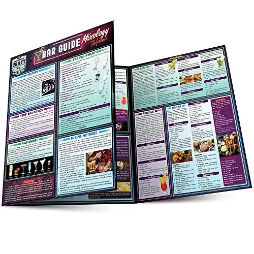 Bar Guide - A Mixology Reference: Quickstudy Laminated Guide (Second Edition, New Edition, Updated & Revised)