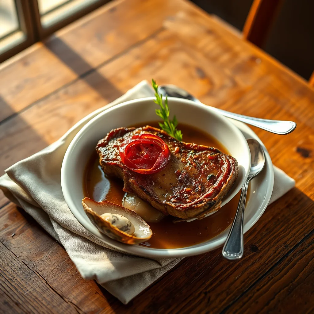 Beef-Steaks And Oyster Sauce — Sauces & Dressings