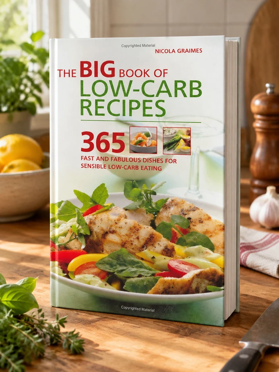 Cover of Big Book of Low-Carb Recipes: 365 Fast and Fabulous Dishes for Every Low-Carb Lifestyle