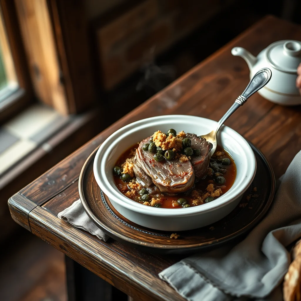 Boiled Breast Of Mutton And Caper Sauce — Sauces & Dressings