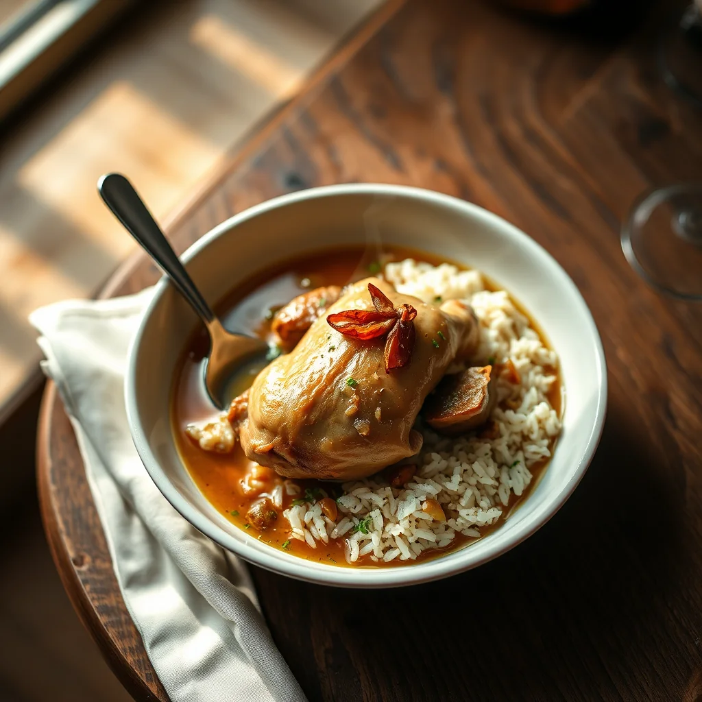 Boiled Fowl And Rice — Meat & Poultry