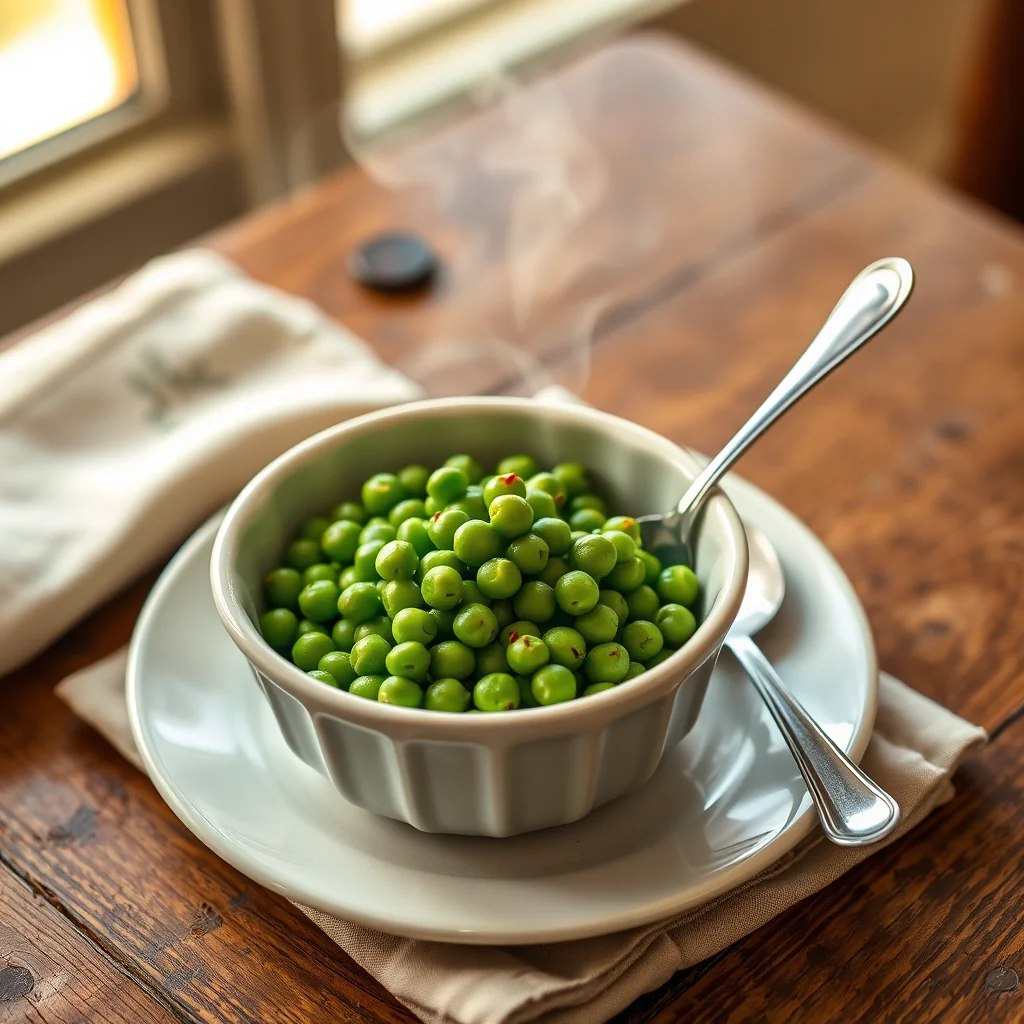 Boiled Green Peas — Misc & Invalid Cookery