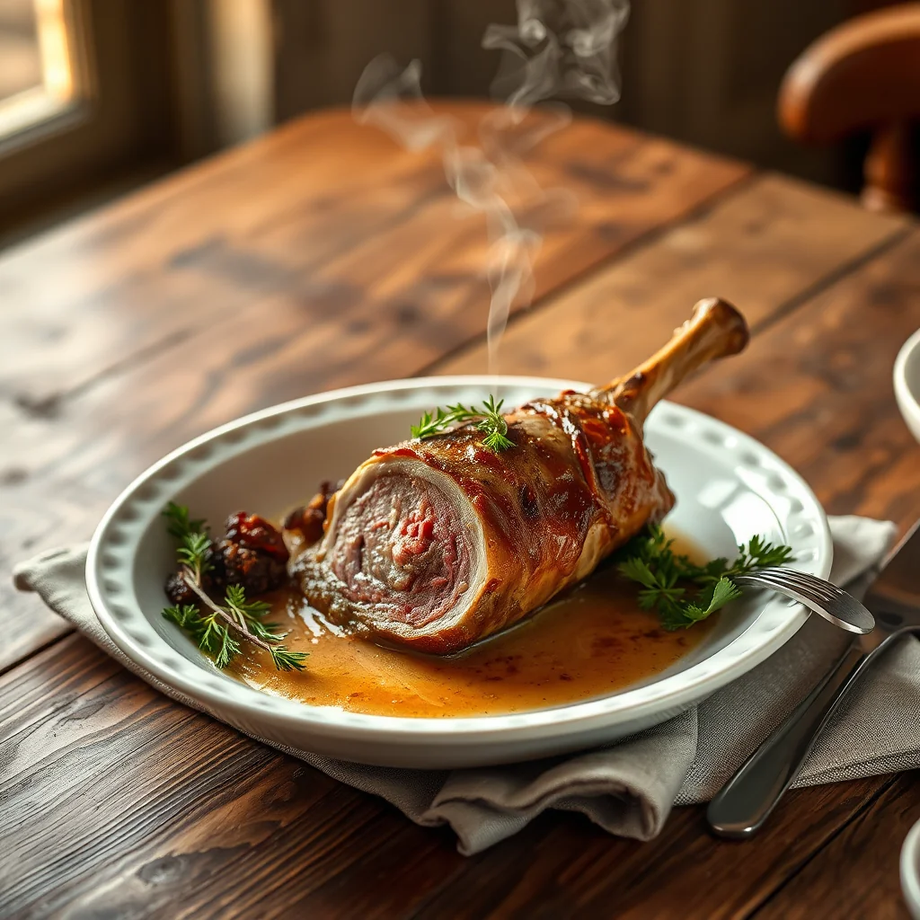 Boned Leg Of Mutton Stuffed — Meat & Poultry