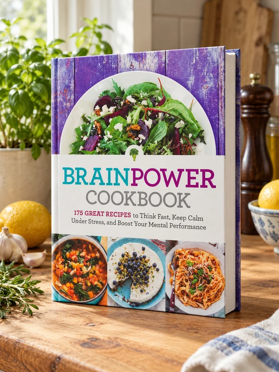 Brain Power Cookbook: 175 Great Recipes Tothink Fast, Keep Calm Under Stress, and Boost Your Mental Performance