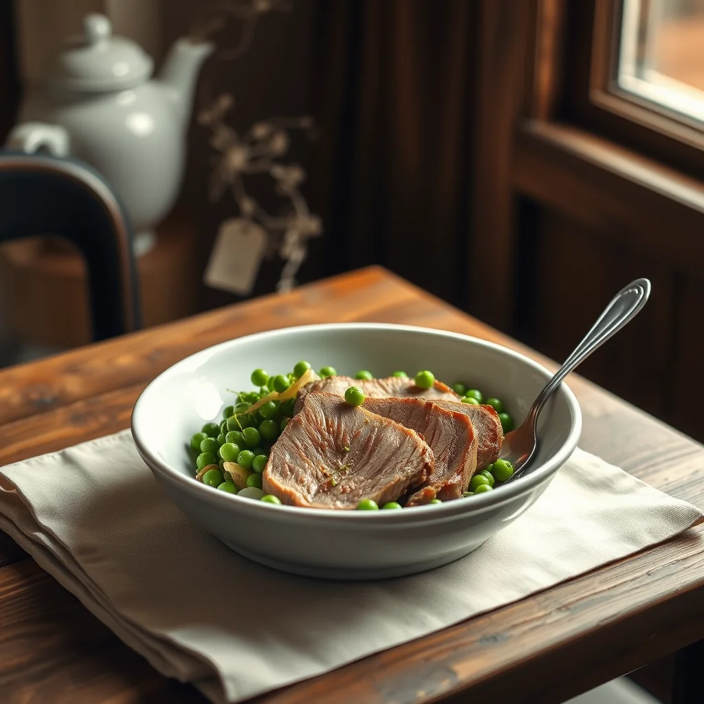 Breast Of Lamb And Green Peas — Meat & Poultry