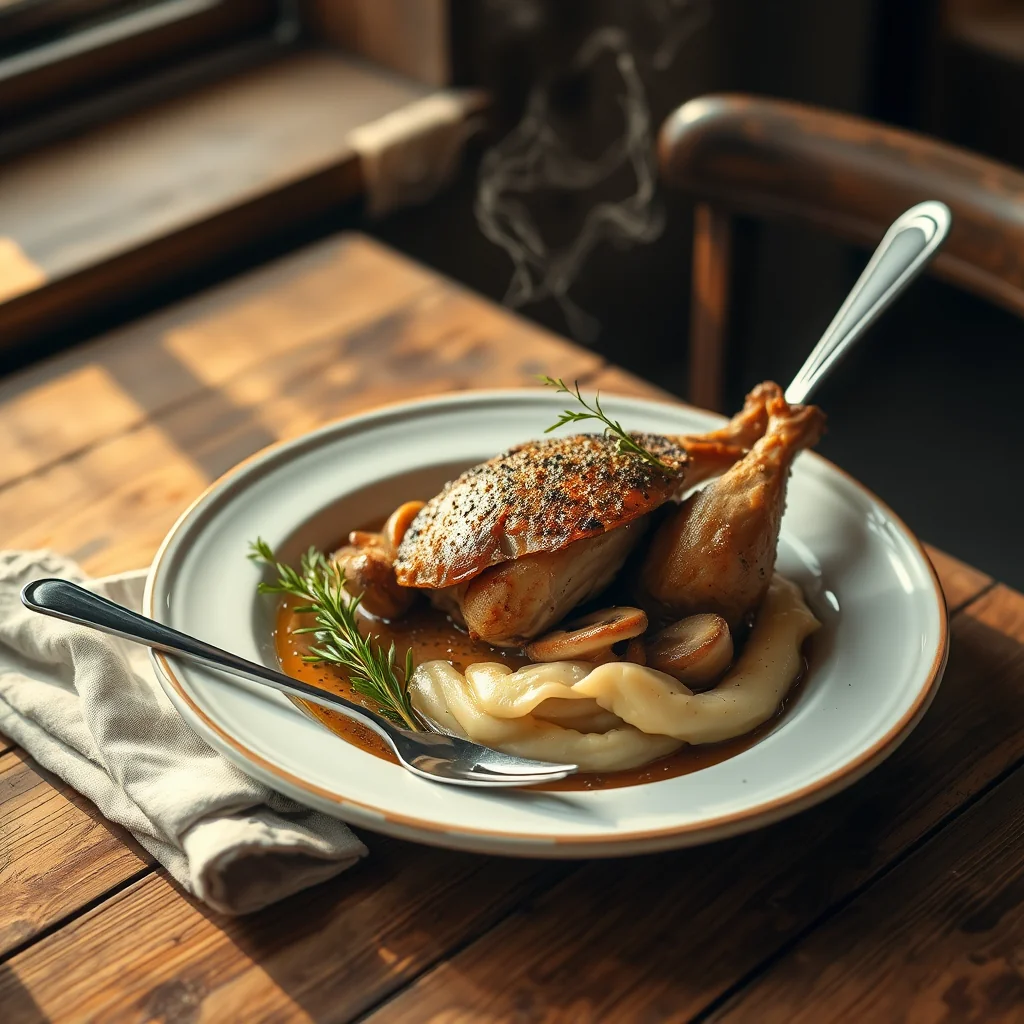 Broiled Fowl And Mushroom Sauce — Sauces & Dressings