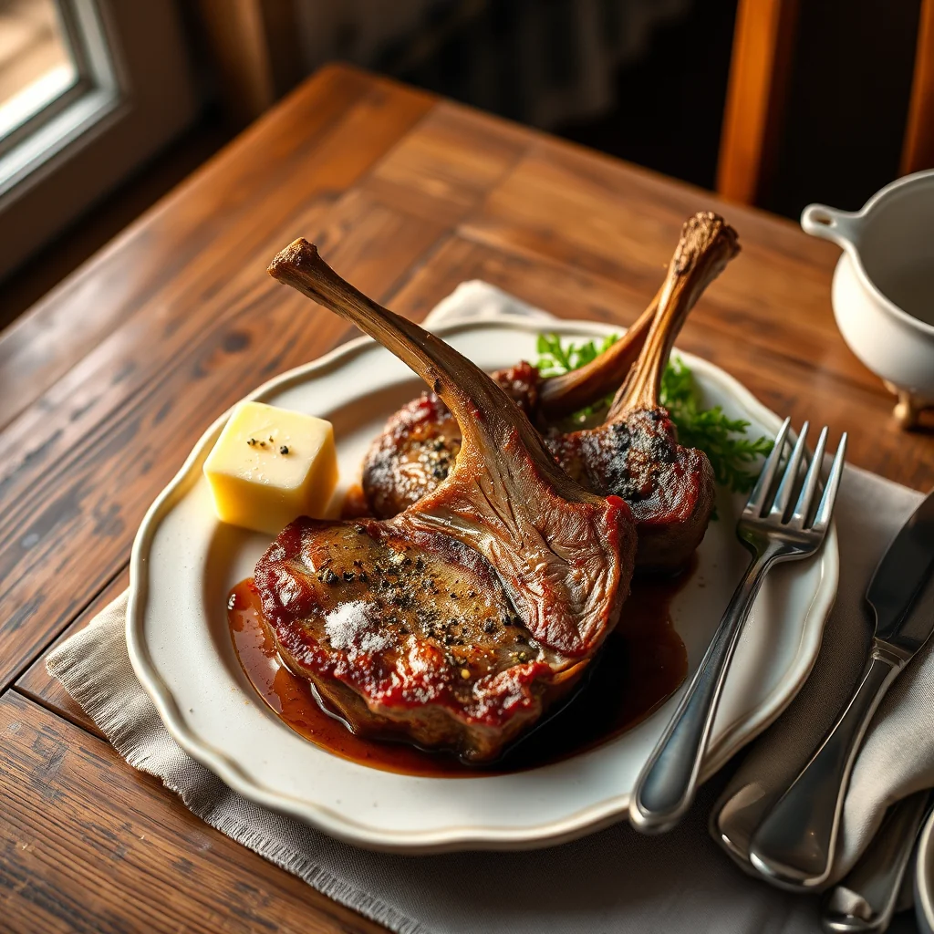 Broiled Mutton Chops — Meat & Poultry