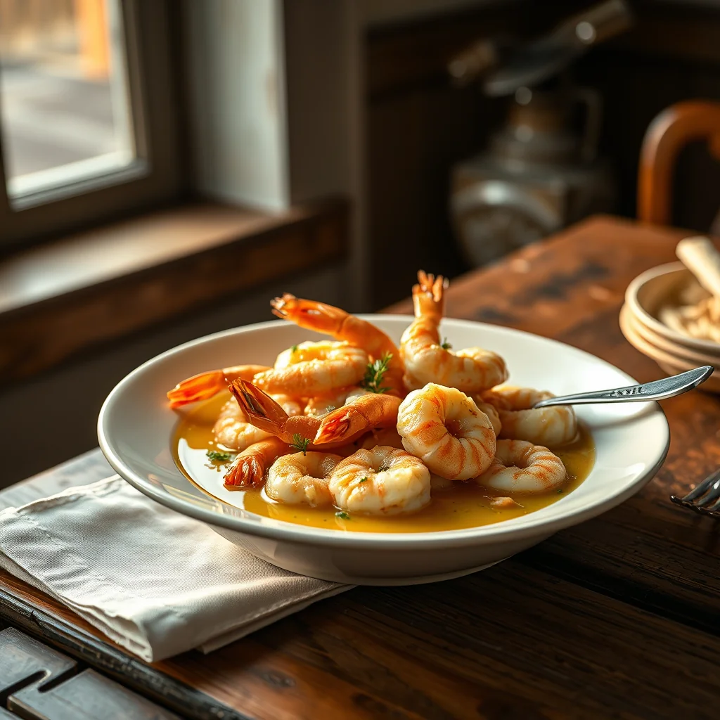 Buttered Prawns Or Shrimps — Misc & Invalid Cookery