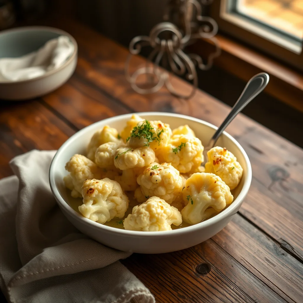 Cauliflowers A La Sauce Blanche — Sauces & Dressings