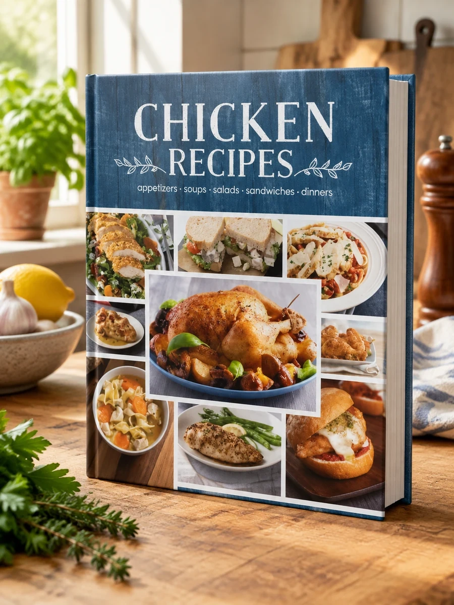 Chicken Recipes: Appetizers - Soups - Salads - Sandwiches - Dinners