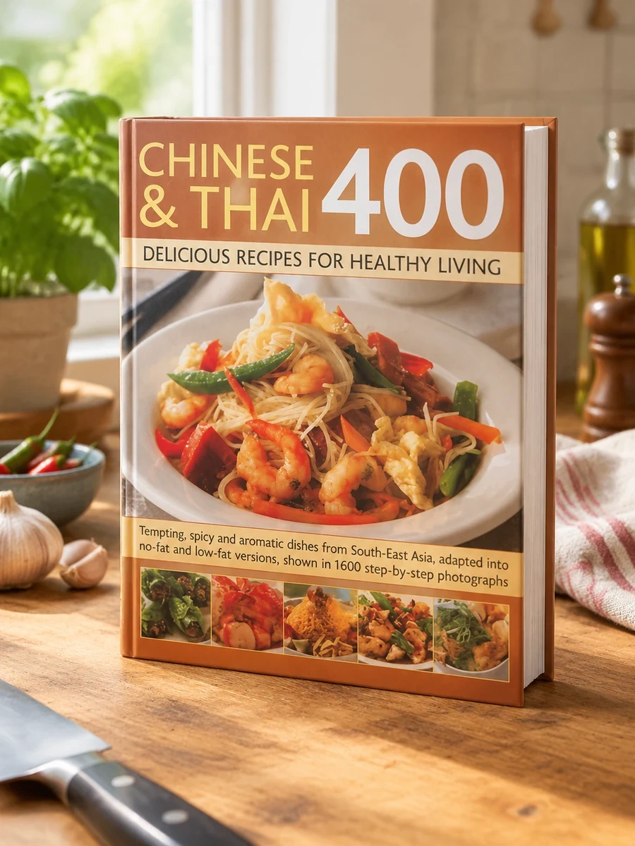 Chinese & Thai 400: Delicious Recipes for Healthy Living: Tempting, Spicy and Aromatic Dishes from South-East Asia, Adapted Into No-Fat and Low-Fat Ve