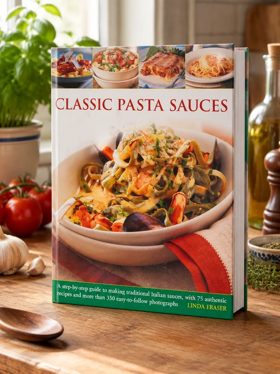 Classic Pasta Sauces: A Step-By-Step Guide to Making Traditional Italian Sauces, with 75 Authentic Recipes and More Than 350 Easy-To-Follow Photograph