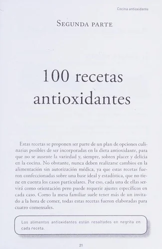 Cocina Antioxidante: 100 Recetas Exquisitas Dulces Y Saladas by Manuel Gidon, Jose