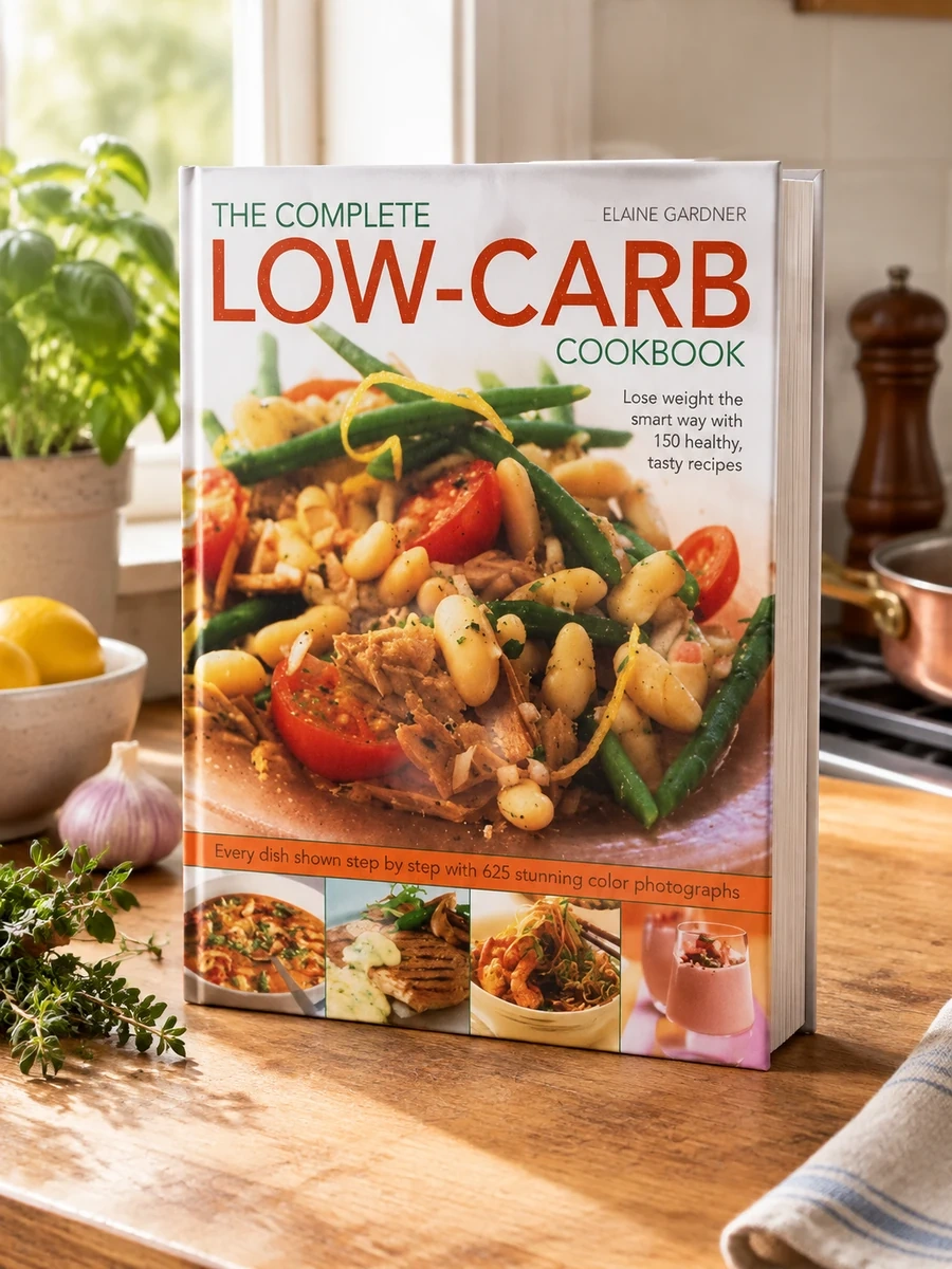 Complete Low-Carb Cookbook: Lose Weight the Smart Way with 150 Healthy, Tasty Recipes. Every Dish Shown Step by Step with 600 Stunning Color Photograp