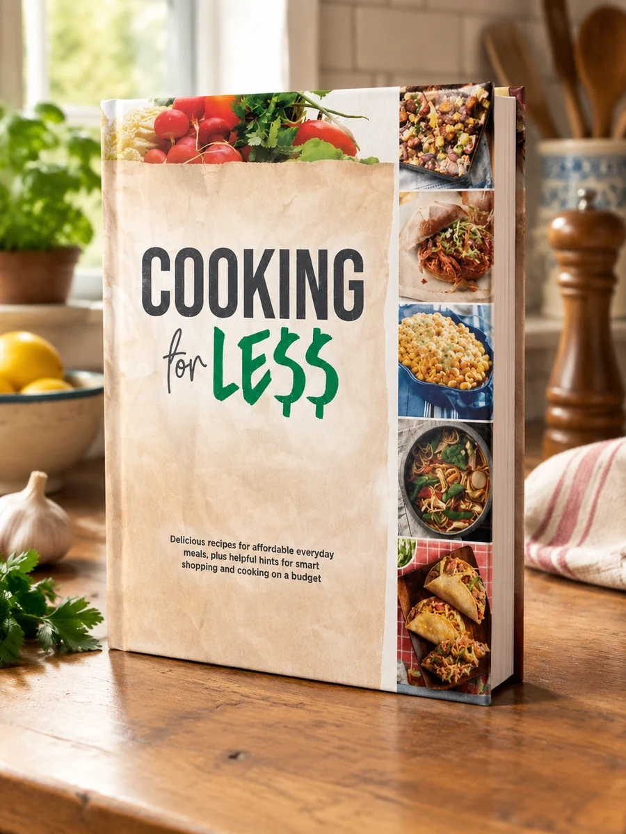 Cover of Cooking for Less: Delicious Recipes for Affordable Everyday Meals, Plus Helpful Hints for Smart Shopping and Cooking on a Budget