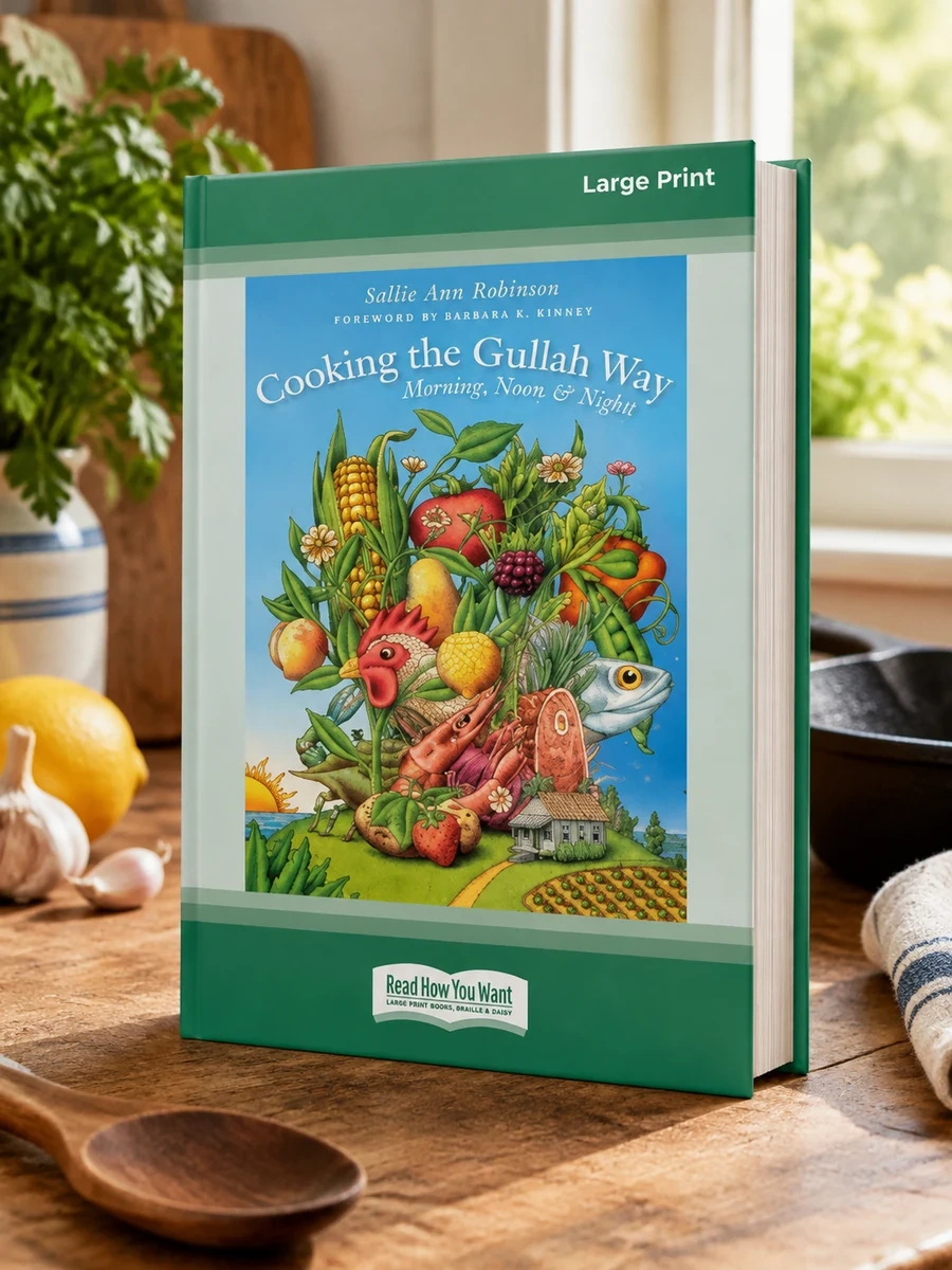 Cover of Cooking the Gullah Way, Morning, Noon, and Night [Standard Large Print 16 Pt Edition]