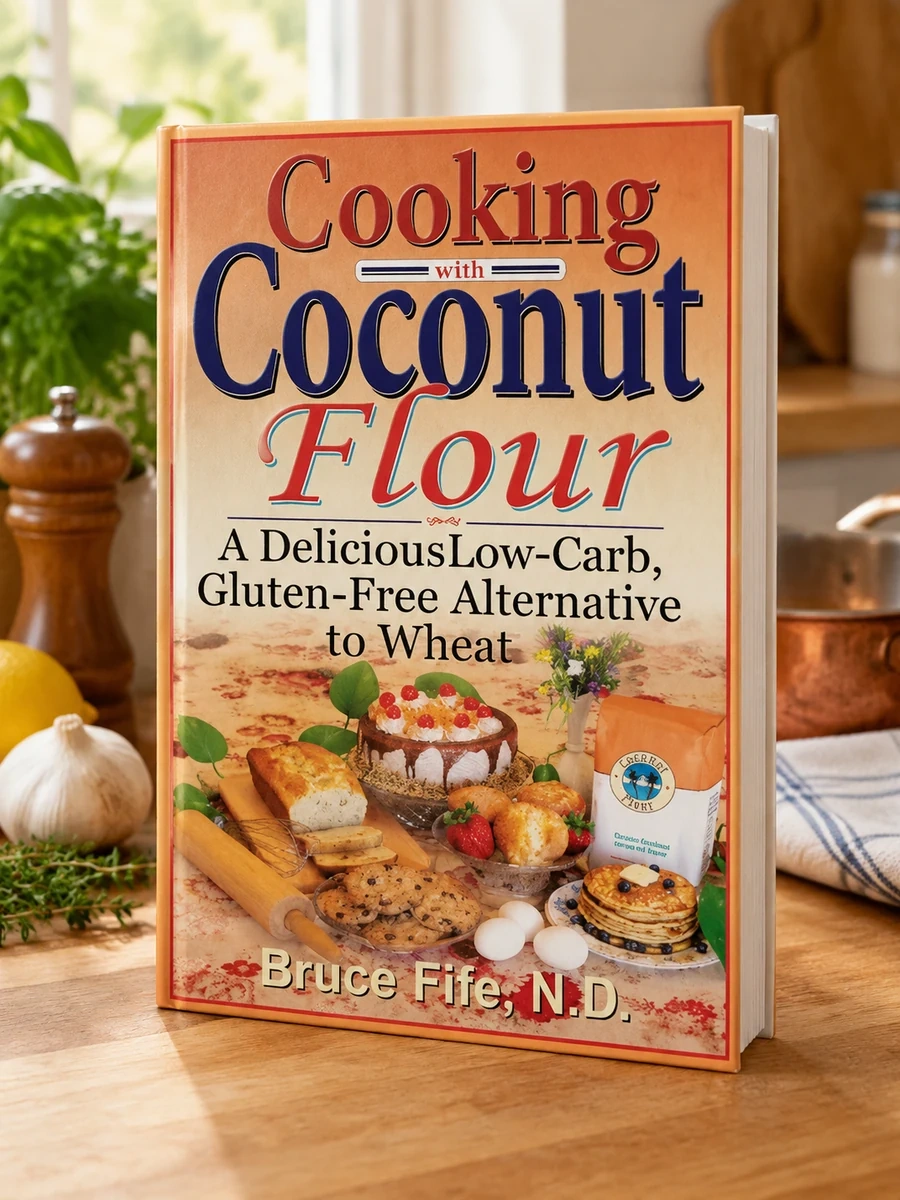 Cover of Cooking with Coconut Flour: A Delicious Low-Carb, Gluten-Free Alternative to Wheat