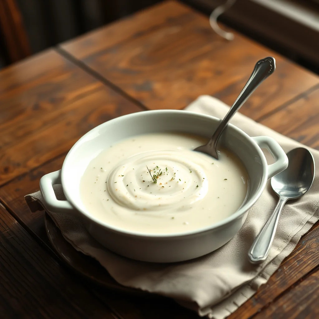 Cream Sauce For Fish Or White Dishes — Puddings & Desserts