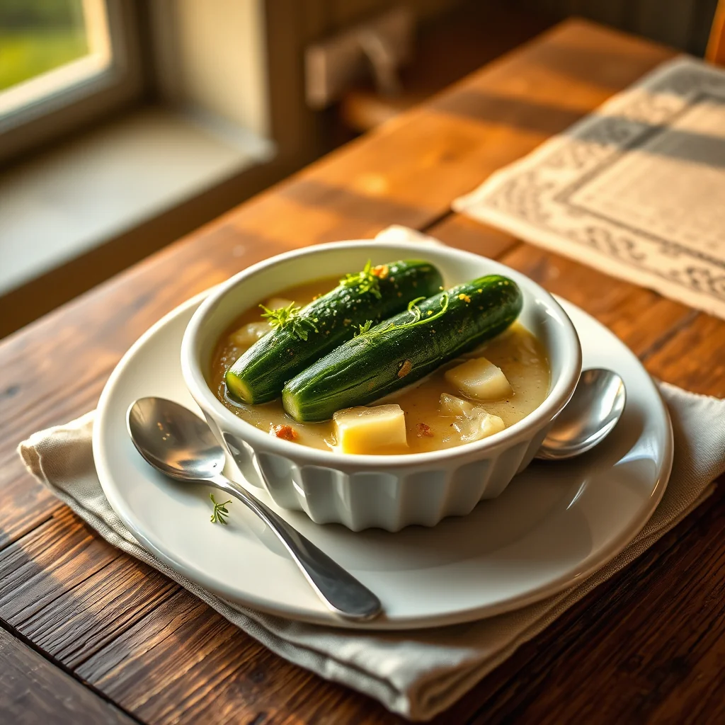 Cucumbers A La Poulette — Misc & Invalid Cookery