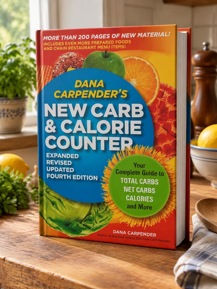 Dana Carpender's New Carb & Calorie Counter: Your Complete Guide to Total Carbs, Net Carbs, Calories, and More (Expanded, Revised, Updated)