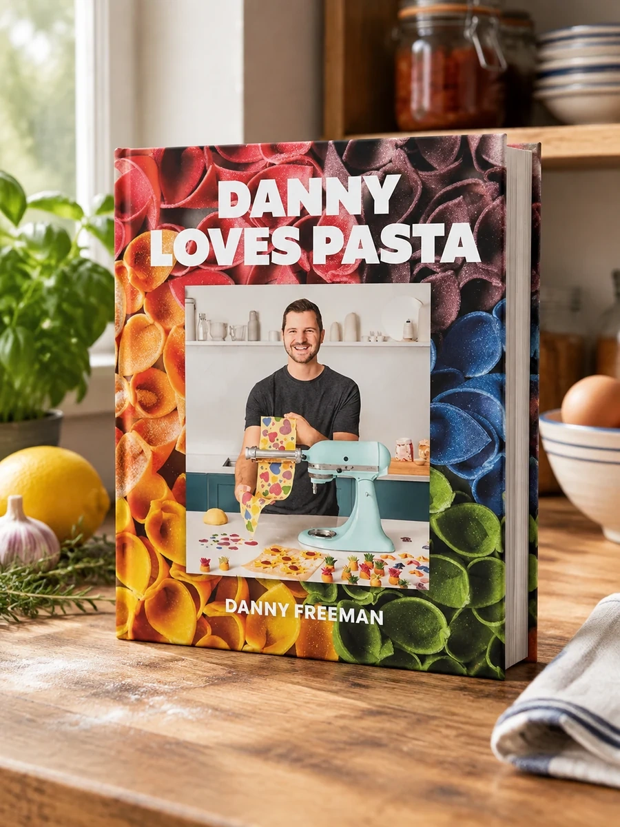 Danny Loves Pasta: 75+ Fun and Colorful Pasta Shapes, Patterns, Sauces, and More