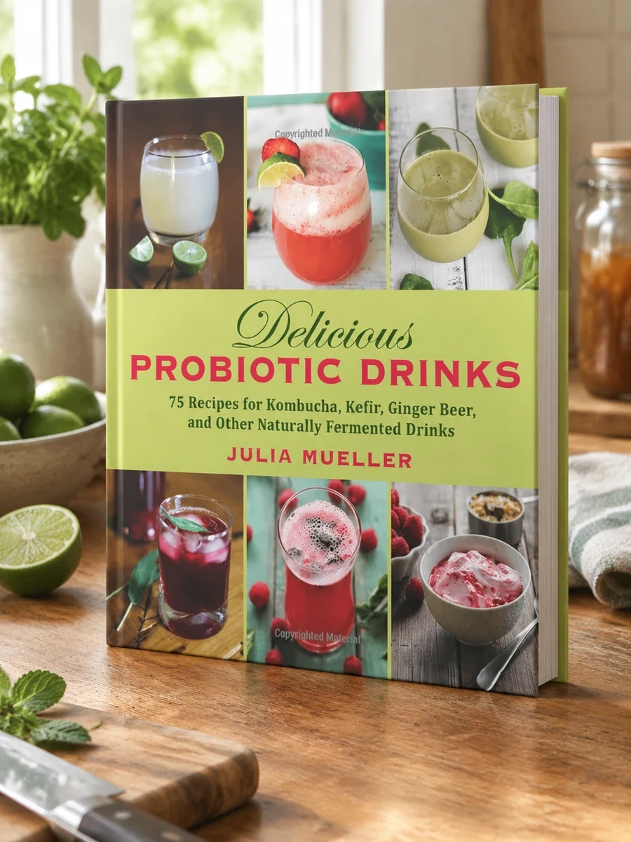 Delicious Probiotic Drinks: Simple Recipes for Kombucha, Kefir, Ginger Beer, and Other Naturally Fermented Drinks