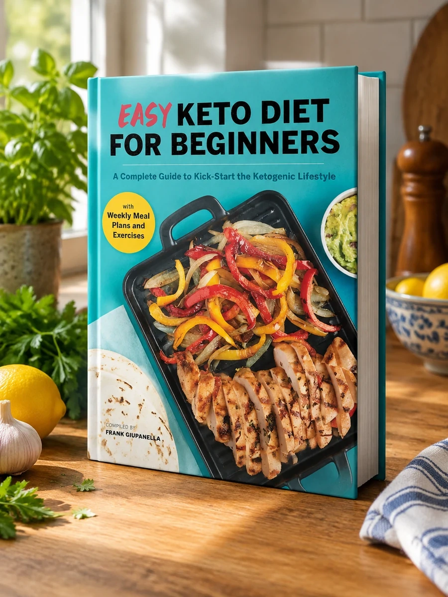 Easy Keto Diet for Beginners: A Complete Guide with Recipes, Weekly Meal Plans, and Exercises to Kick-Start the Ketogenic Lifestyle