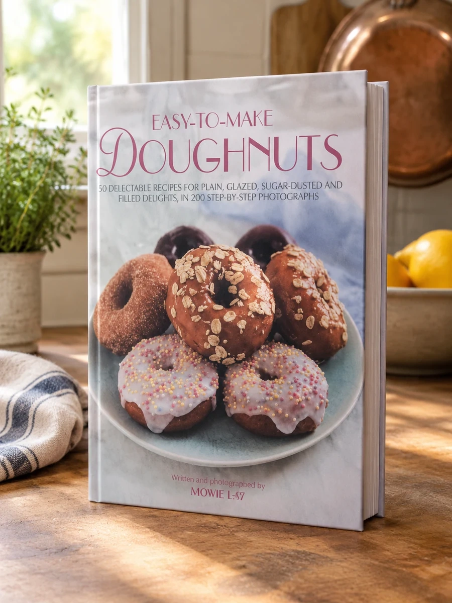 Easy-To-Make Doughnuts: 50 Delectable Recipes for Plain, Glazed, Sugar-Dusted and Filled Delights, in 200 Step-By-Step Photographs