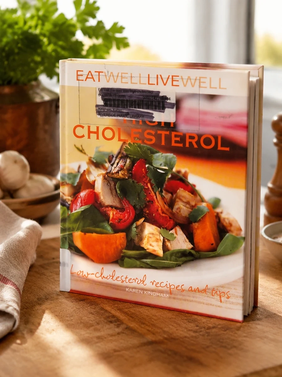 Cover of Eat Well Live Well with High Cholesterol: Low-Cholesterol Recipes and Tips